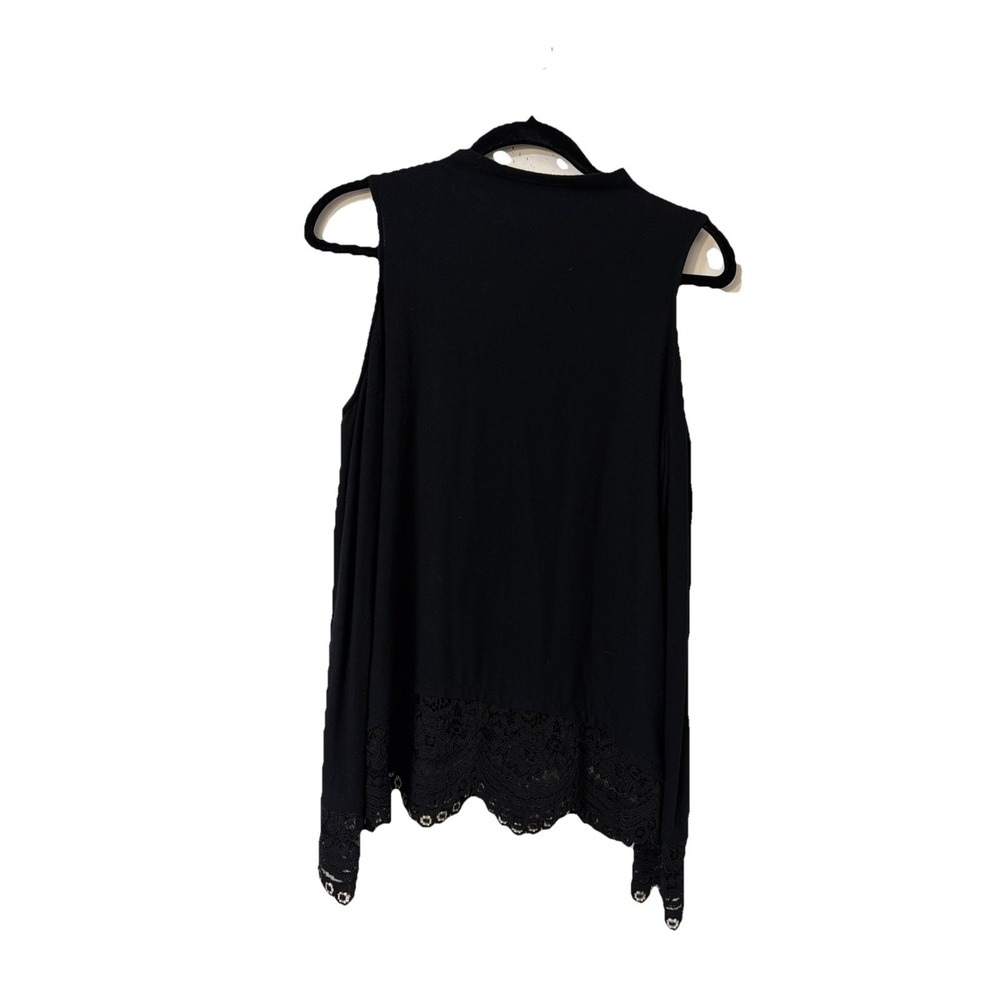 Generation‎ Love Louisa Lace Black Cold Shoulder Sweater Size S New $158